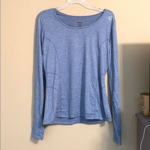 Blue and Pink Rebook Workout long sleeve